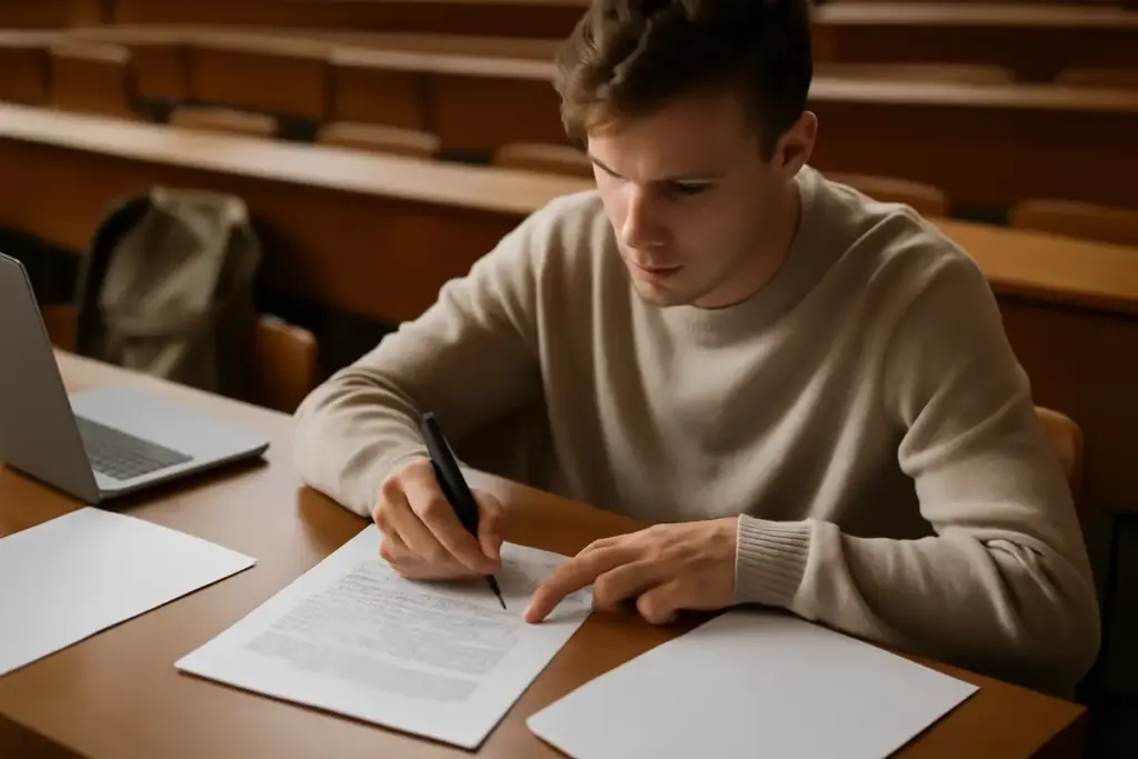 Strutturare una risposta scritta all’esame universitario: il dettaglio spesso sottovalutato che fa guadagnare punti